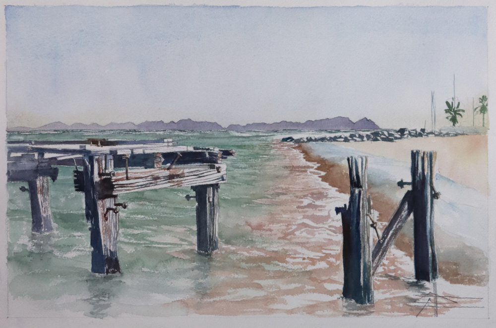 12-Dec-1-IMG_2859CJcrop-K72 watercolour of a jetty